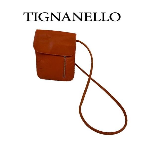 Tignanello Orange Small Crossover Bag - Picture 1 of 4